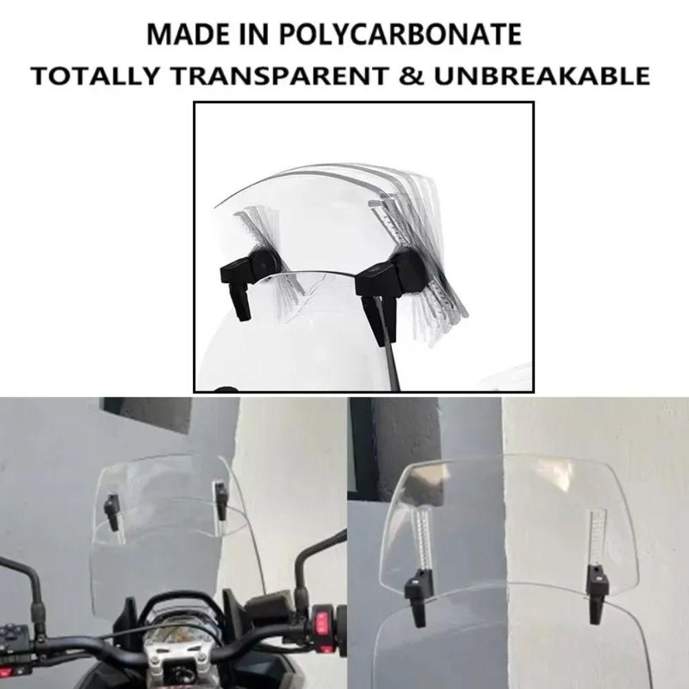 PC Kunststoff Motorrad Windschutzscheibe Universal Motorrad Windschutzscheibe Moto Verlängerung Windschutzscheibe Auto