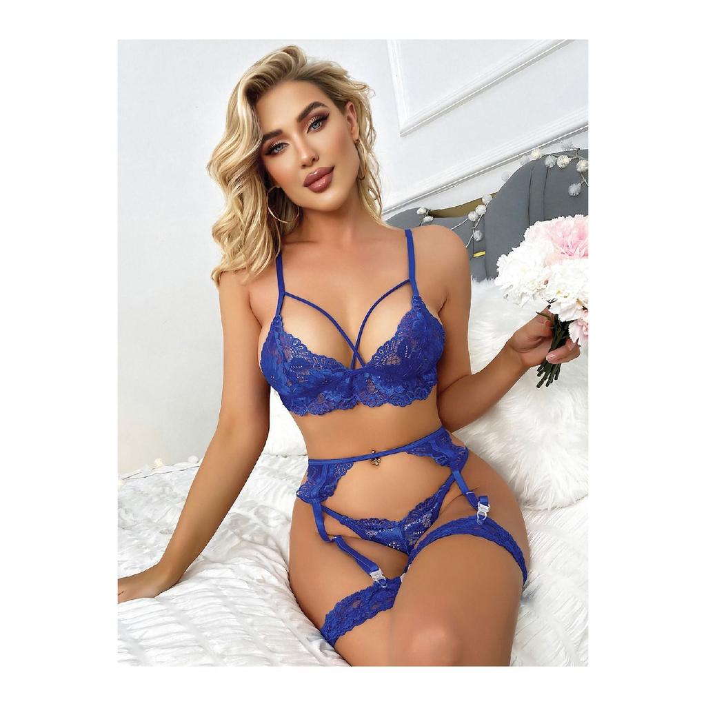 Red Color Lace Garter Set