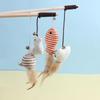 New Mouse Wooden Teasing Cat Rod Cat Toy Pet Supplies Feather Bell Wooden Rod Teasing Cat Stick