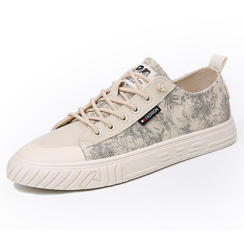 

Holfredterse Fashion Hottest 2022 новейшая обувь для мужчин повседневная плоская парусиновая обувь мужская офисная обувь с низким верхом на резиновой подошве белая/бежевая B08 43