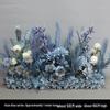 Blue Artificial Flower Row for Wedding Aisles and T-stage Decorations