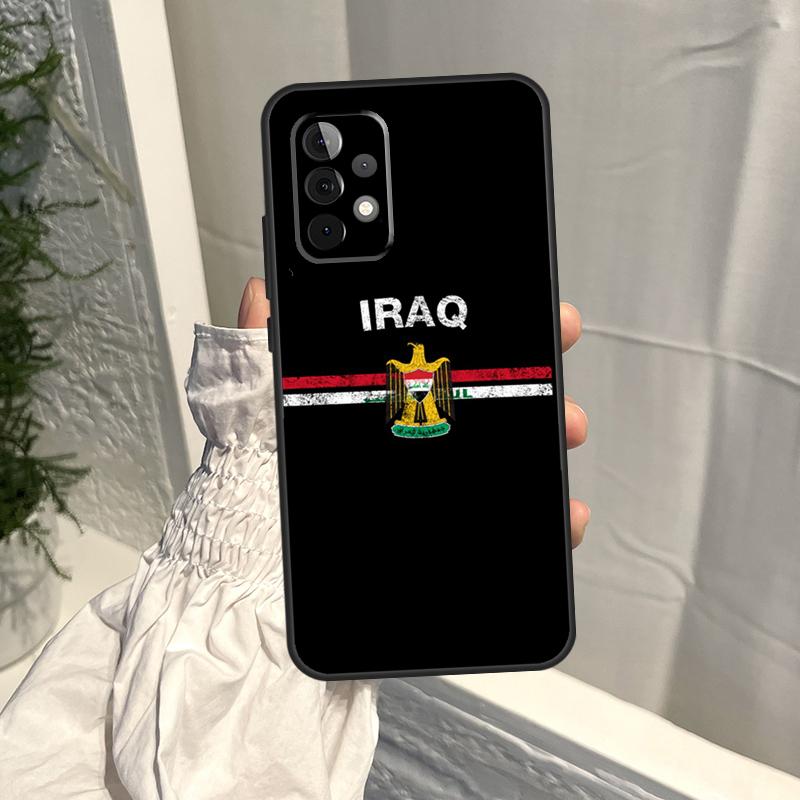 Iraqi Iraq Flag Case For Samsung Galaxy A52S A06 A16 A26 A36 A56 A55 A35 A15 A53 A32 A33 A13 A14 A34 A54 A17