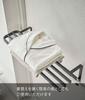 Yamazaki Jitsugyo Bathroom Door Towel Rack Bath Towel Hanger Black Approx. W57.5 X D22.3 X H17cm Tower Tower Bath Towel Bar Easy Installation Pajama