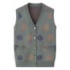 Elderly Women's Knitted Vest - Spring, Autumn & Winter Cardigan for Grandma and Mom