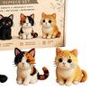 DIY Animal Beading Kit Cute Beginner-Friendly 3D Cat Funny Animal Beadwork Kit for Desk Decorations Bookshelf Decor Party Favors
