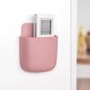 1Pcs Multi-Purpose Adhesive Wall Mounted Storage Box No-Drill Plastic Organizer for Remote Control Phone and Small Items Compact Space Saving