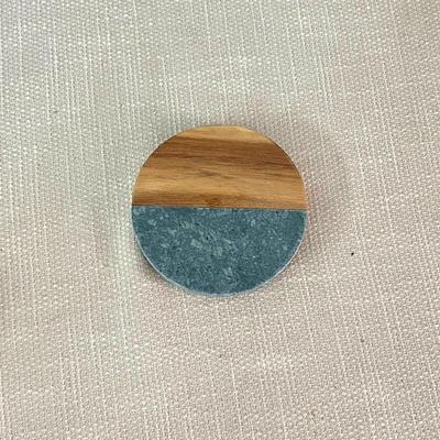 Abay Marmor- und Holz-Untersetzer-Set