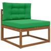 Outdoor Sofa Cushion 2 pcs Green Polyester