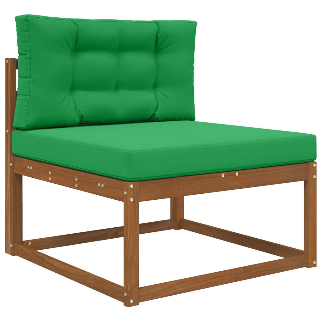 Outdoor Sofa Cushion 2 pcs Green Polyester