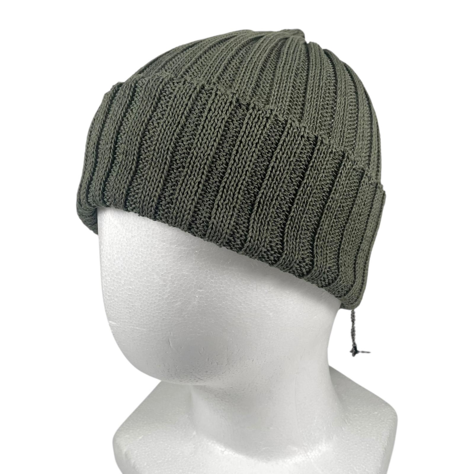 wjk 8955 kw98b Plain Knit cap green mens used