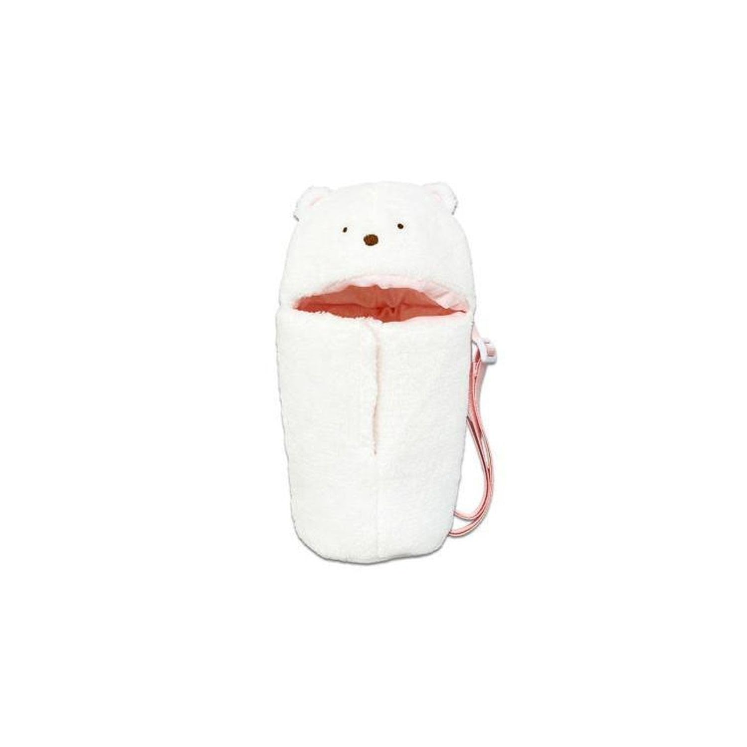 

Naitou Design Sumikkogurashi Fluffy Water Bottle Holder, Polar Bear, Ages 6+, Dimensions: Approx. 12.5cm W x 4cm D x 23cm H