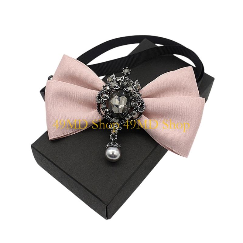 49MD Colorful Butterfly Bowtie Adjustable Bowtie Durability Neckwear Fashion Bowtie for Wedding and Business Wear