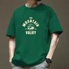Camiseta de Algodón de Manga Corta Moda Todo Combinable Transpirable Verano Camiseta Deportiva Hombre Top