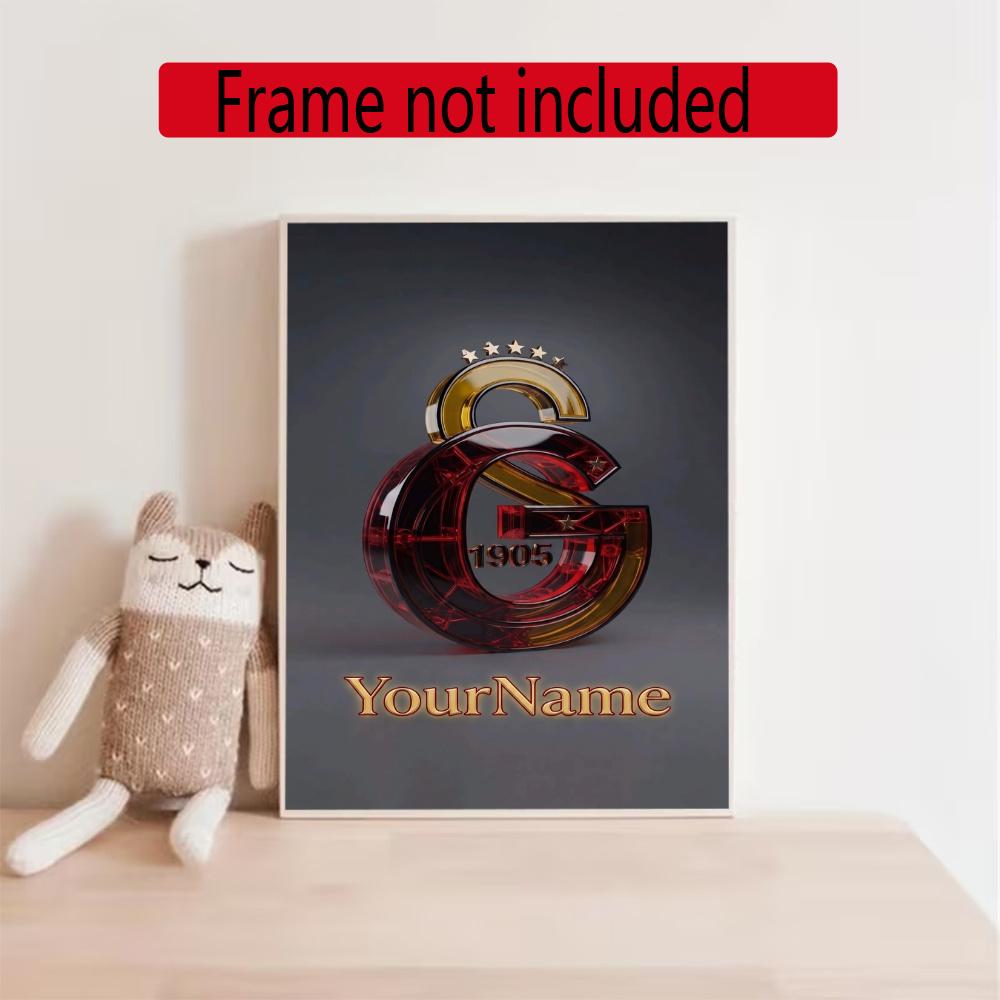Galatasaray Customize Your Name Diamond Painting Round Diamond Diy Frameless Holiday Artwork Suitable For Home Office Wall Decoration