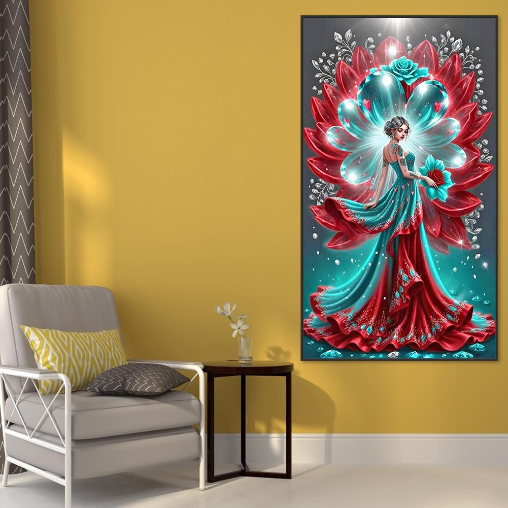 5D DIY Full Round Drill Diamond Painting Character Kit Home Decoration Art Craft