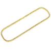 Factory Stock Gold Metal Color Alloy With Bling Rhinestone Hip Hop 5MM Single Row Iced Out Tennis Chain Necklace