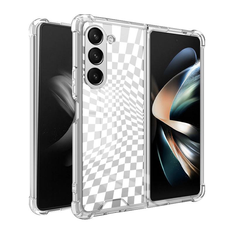Samsung Galaxy Z Fold 5 Butterfly Lace 2-in-1 Case, TPU+PC Painted Mobile Phone Protector