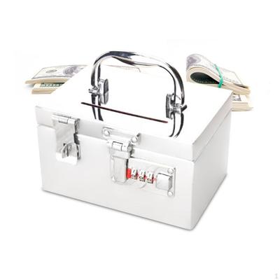 Money Saving Box Adults Bank with Handle Combination Lock Piggy for Holidays