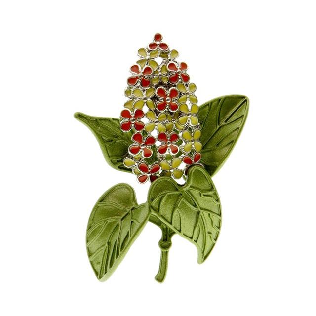 

Ladies Brooches Floral Lacquer Classic Vintage Fashionable Palace Corsage Jacket Cardigan AccessoriesFloral Jewelry красный
