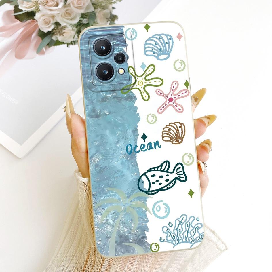 For Realme 9 Pro 5G Case Realme 9 Pro Plus Cover Luxury Painted Candy Silicone Shockproof Bumper On Realme 9 RMX3521 9Pro+ Funda