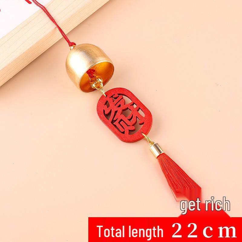 Mid-Autumn Chinese Persimmon Ruyi Wind Chime: Indoor/Outdoor Holiday Decoration