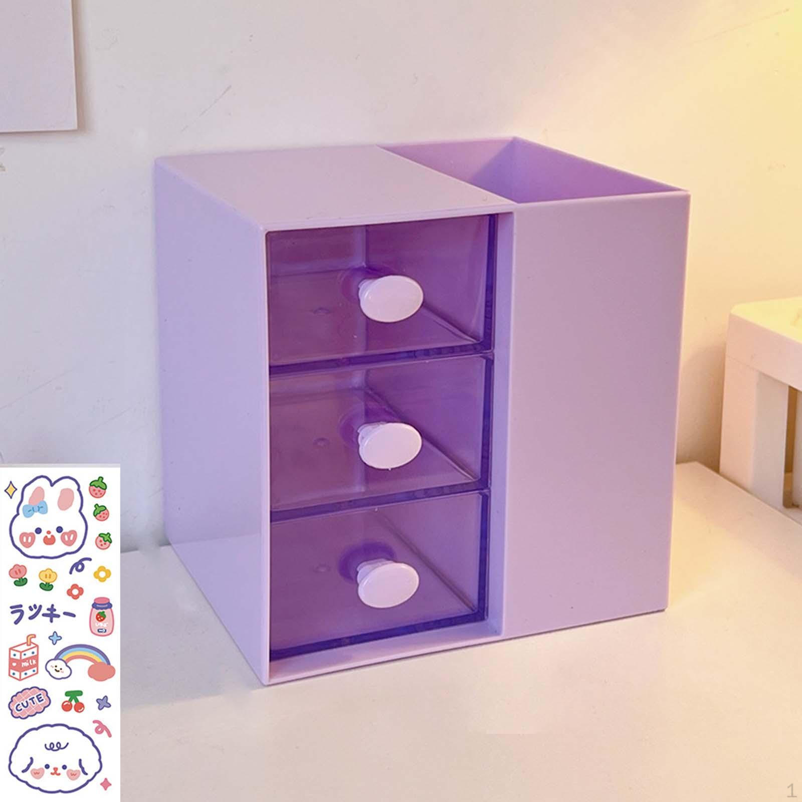 

Box Display Holder Compact Non Skid Brush container Countertop фіолетовий