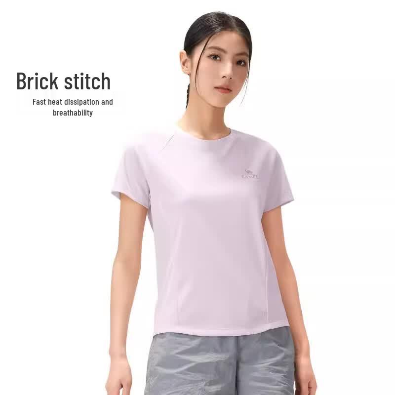 CAMEL Women s Quick-Dry Short Sleeve Crew Neck T-Shirt XL