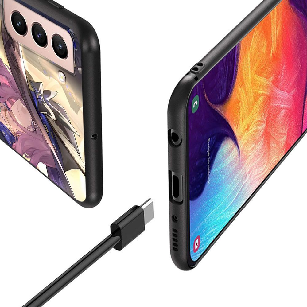 Jade Honkai Star Rail Case for Samsung Galaxy S23 S10e S10 S21 FE S22 S9 S24 Ultra S20 Plus Soft Black TPU Phone Cover Bumper