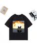 Funny Russian Cat Meme Graphic T-Shirt Unisex Wounisex Clothes Cotton Casual Short Sleeve Oversized T-Shirts Fashion Oversized T Shirt