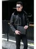 Men's Plus Velvet Leather Jacket with Thickened Fur Collar, Autumn/Winter Warmth, Ideal for Middle-Aged and Elderly Dads and Grandpas.