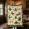 1pc Christmas, Plaid Blanket for Sofa Bed Soft and Light Bedding Ideal for Picnics, All-Season Christmas Outdoor Decor Accessories-c0803027