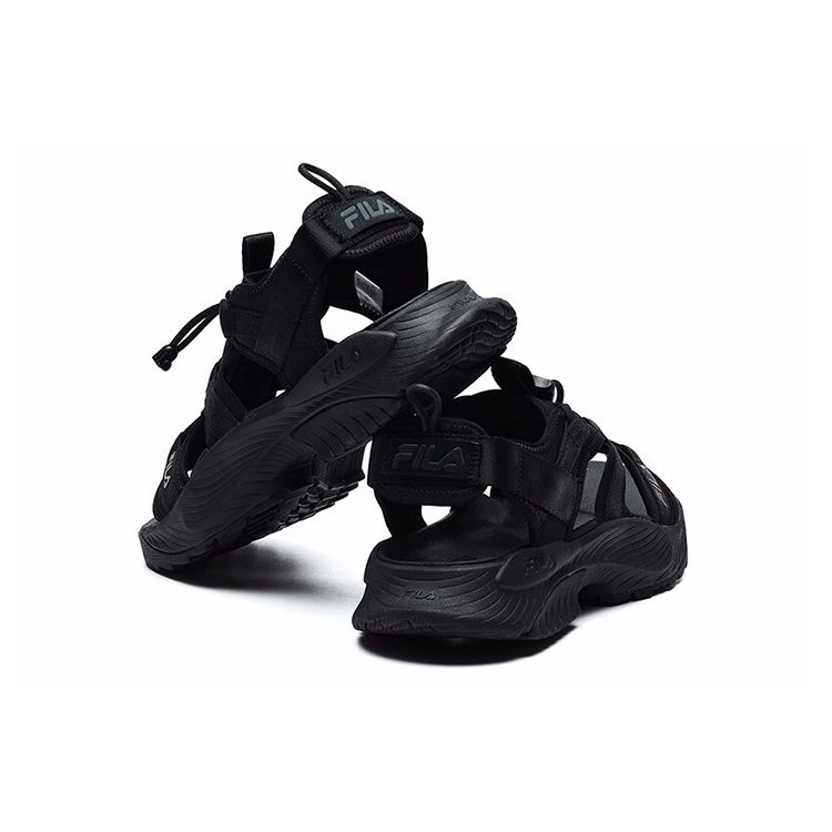 Fila Athletics Velcro Open-Toe Sports Sandals Women Sandals Black A12W122607FBK