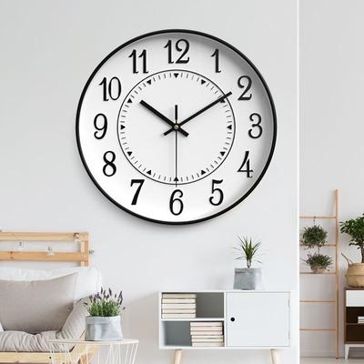 12 Zoll einfache dreidimensionale große digitale Wanduhr Stille und genaue Wanduhr geeignet für Arbeitszimmer Schlafzimmer Wohnzimmer