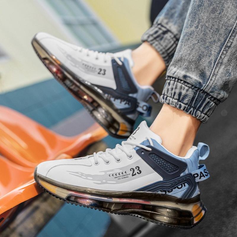 Marke Herren Sneaker Plateau Schnürung Atmungsaktiv Mode Freizeitschuhe Luftpolsterung Weiche Lauf Sportschuhe für Herren Zapatillas Neu
