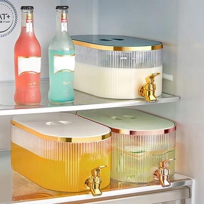 For Large Cold Kettle Refrigerator With Faucet Lemonade Bottle Drinkware Kettle Pot Beverage Dispenser Home Cool Water Jug Bucke
