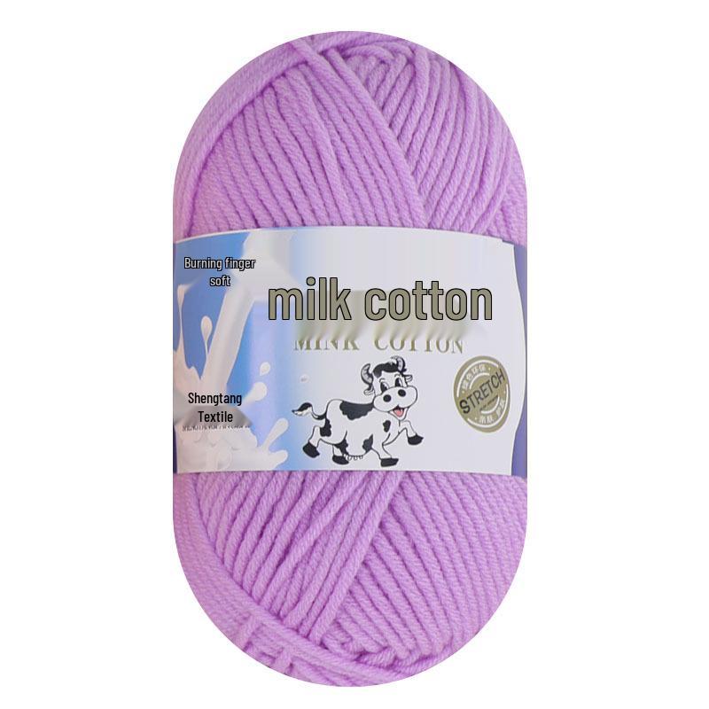 Filato di Cotone Lattiginoso a 5 Fili per Maglia & Uncinetto - Kit Fai da Te per Sciarpa, Coperta Lavorate a Mano di Spessore Medio