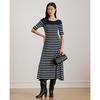 Lauren Ralph Lauren Stripe Knit Midi Dress Wmlrdrss5020067410