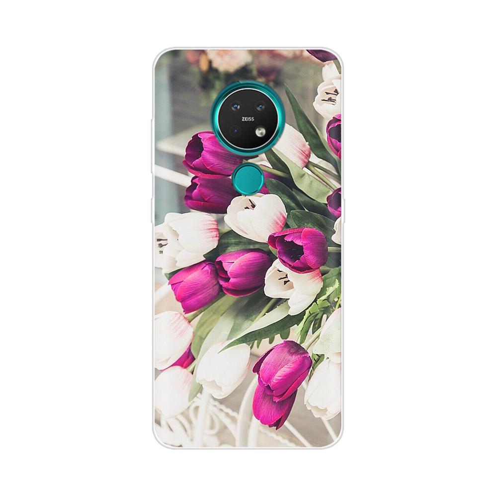 For Nokia 3.4 Back Cover Silicone Phone Case for Nokia 3.4 2020 Case 6.39 Inch Flower Funda Coque Capa Bumper Protect Shell Bag