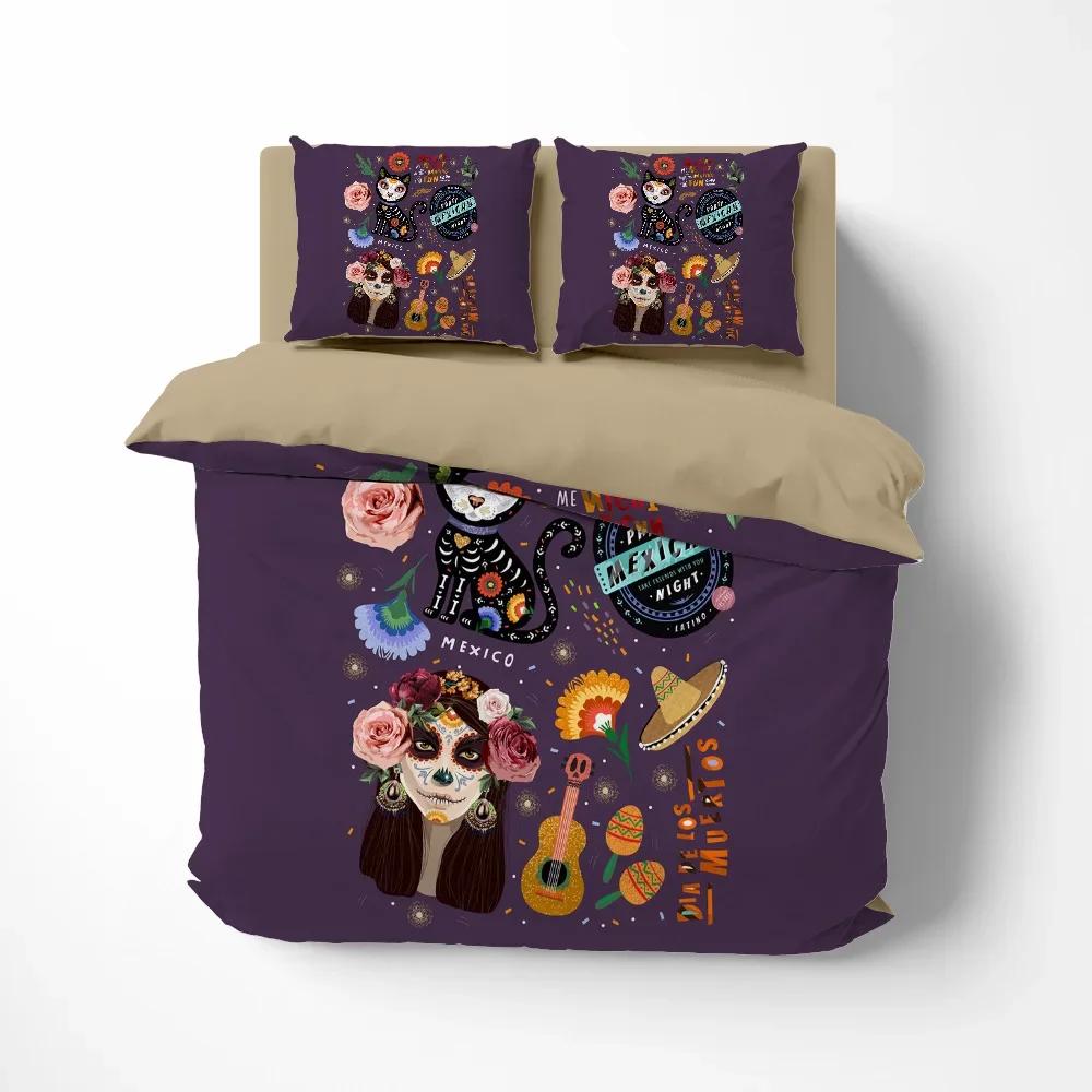 Black And White Milk Pattern Bedding Set Simple Style Soft And Comfortable Duvet Cover Set 3-Piece Children's Duvet Cover Set