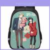 Spacious Spy Family Backpack For Kids Lightweight Oxford Fabric School Bag