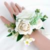 5Pcs Rose Wrist Corsages Wristband for Bridal and Bridesmaid, Wrist Corsages for Wedding Ceremony Anniversary Proms
