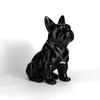 Adorable Sculpture de Bouledogue Français Décoration de Table de Chevet de Salon Maison Figurine Mignonne Thème Animal de Compagnie