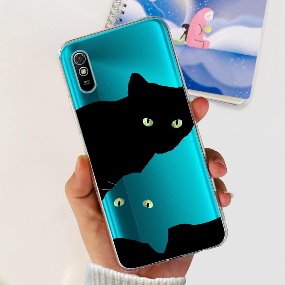For Xiaomi Redmi 9A Case Redmi 9AT Stylish Painted Cover Clear Silicone Phone Case For Xiaomi Redmi 9A Sport Redmi9A T Soft Bags