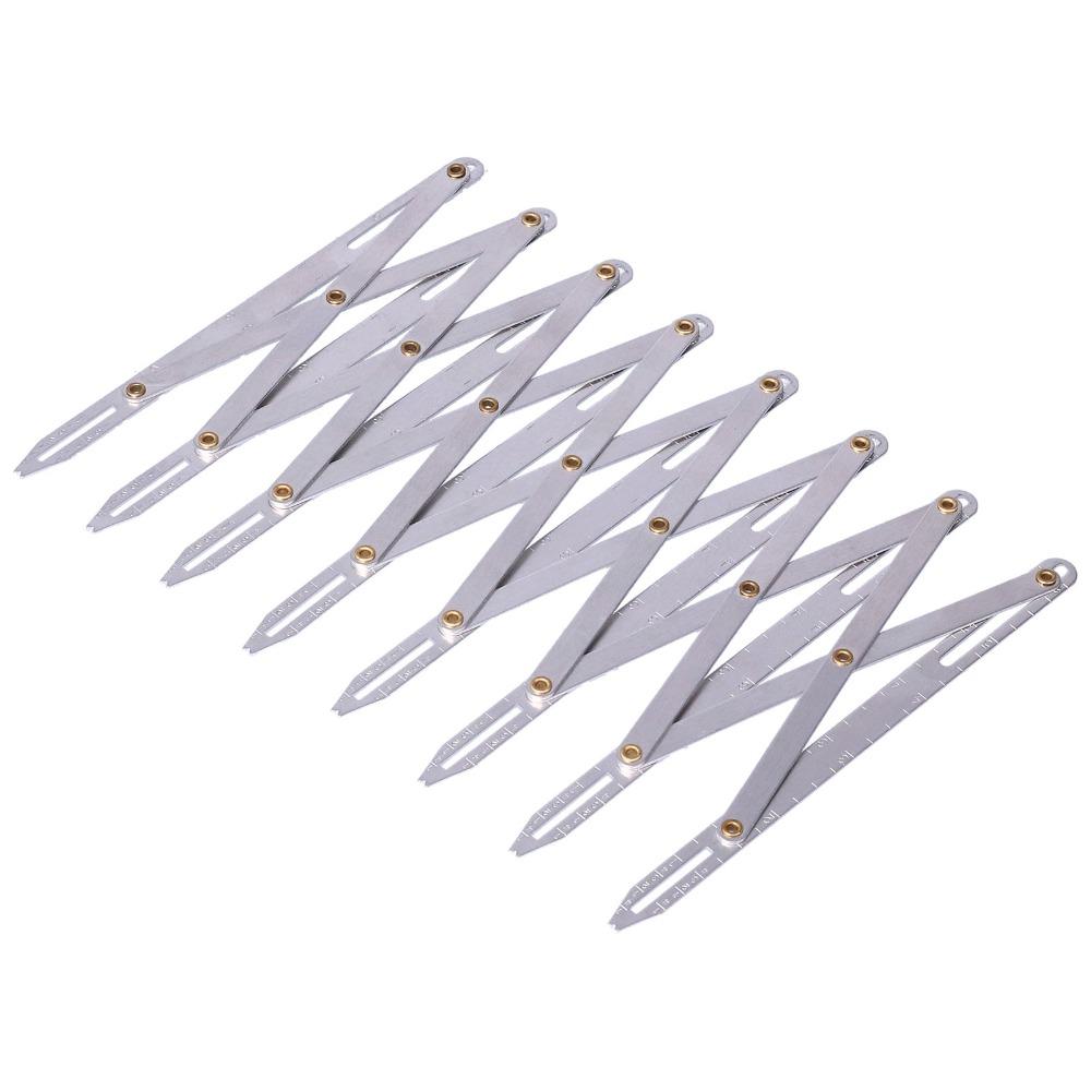 Equidistant Measuring Aluminum Sewing Gauge Marking Tool Adjustable Length Gauge  Household Use