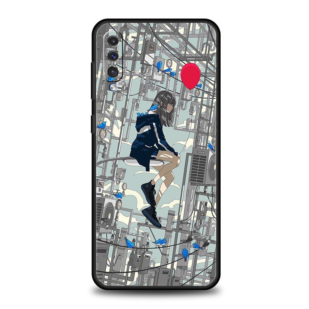 Anime Girl Art Scenery Phone Case For Samsung Galaxy A12 A32 A50 A70 A20E A20S A10 A10S A22 A30 A40 A42 A52 5G A02S A04s Cover