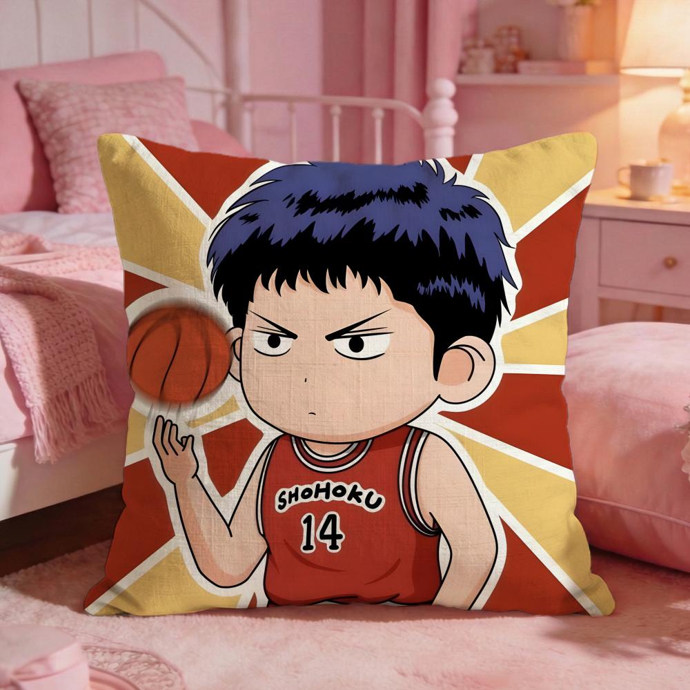 Hot Anime SSlam Dunk Cushion Cover Premium Comfort Reversible Pillow Cove Two In One Design For Any Room  Car Interior