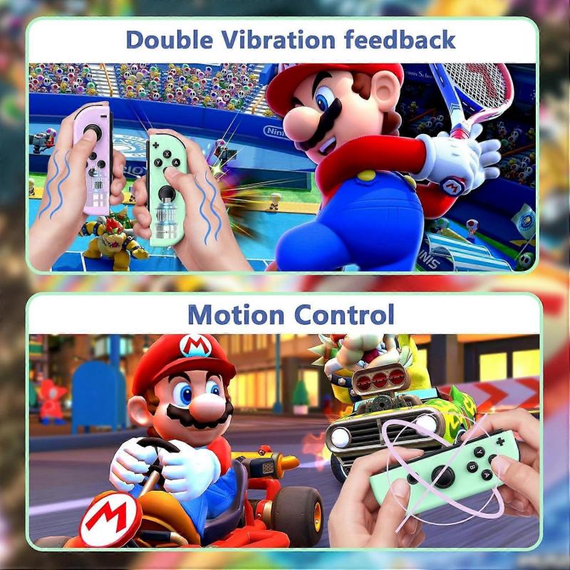 Controller für Nintendo Switch, Switch Wireless Controller-Ersatz für Switch/Lite/OLED, mit Wake-up/Screenshot/Dual-Vibration/Motion