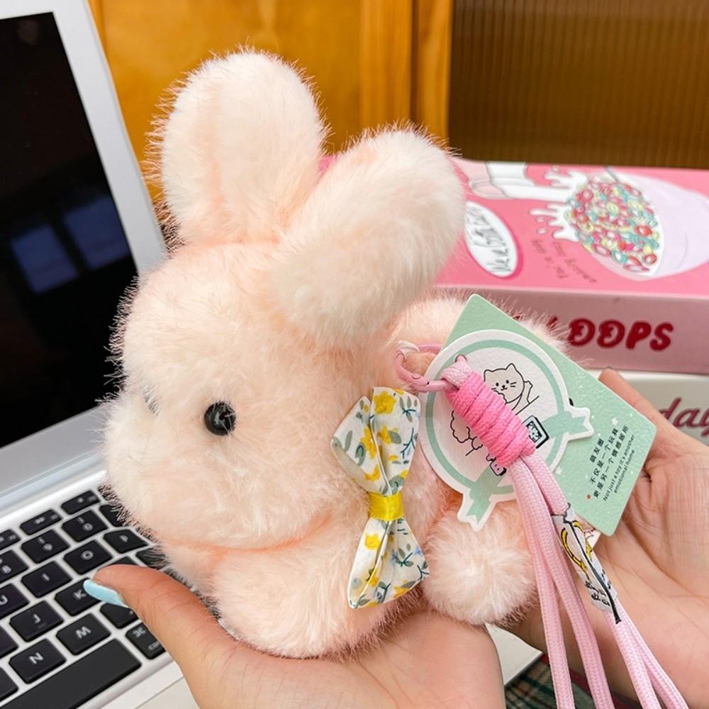 Bags Accessories Plush Bunny Keychain Mini Bunny Keychain Gifts Lying-down Bunny Doll