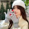 Women's Gloves Winter Cute Snowman Knitted Touchscreen Thick Warm Cycling Gloves