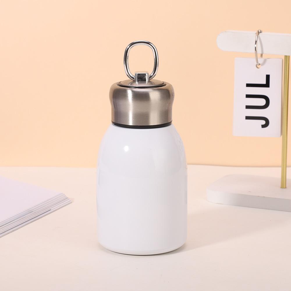 New High-value Mini Chubby Ding Big Belly Cup 304 Stainless Steel Vacuum Thermos Portable Ring Tumbler